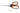 Medidas tijeras de cocina negras y naranjas 215 mm serie prochef en horizontal