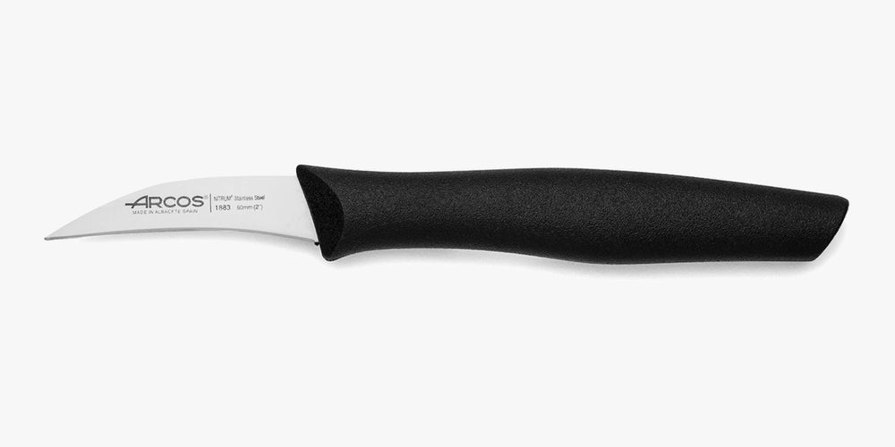 Cuchillo mondador Color Negro Serie Nova 60 mm