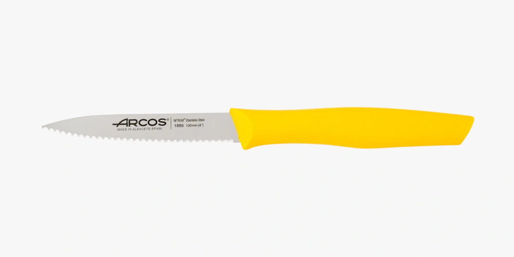Cuchillo Mondador Color Amarillo Perlado Serie Nova 100 mm