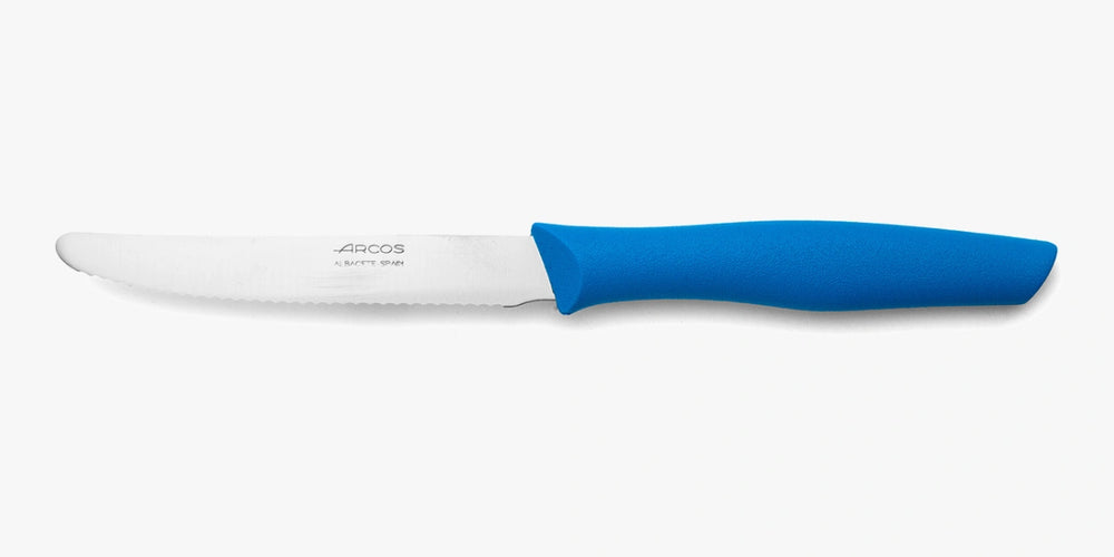 Couteau de table cranté Nova Bleu 110 mm
