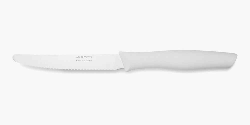 Faca de mesa 110 mm Arcos com cabo branco, da série Nova