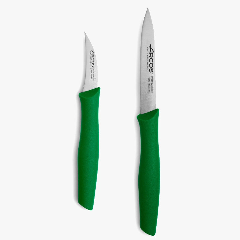 Set di coltelli spelucchini colore verde Serie Nova