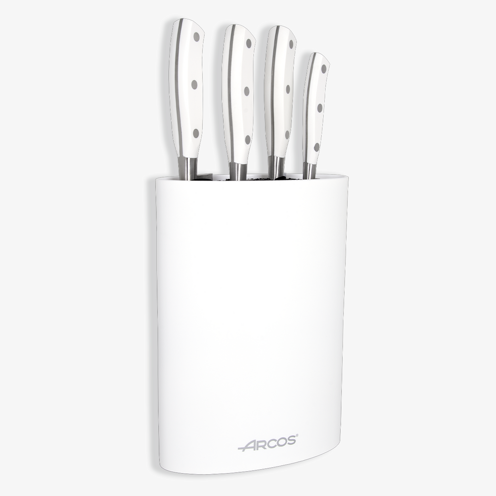 4 Pcs. Riviera Blanc Series Knives Set + Block