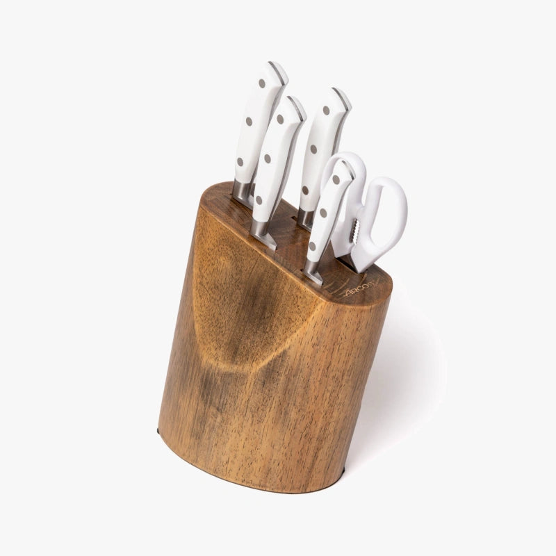 Jogo de cozinha 4 peças da série Riviera Blanc + Suporte