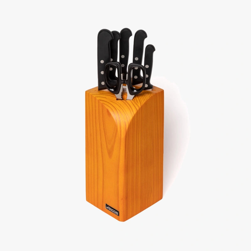 Set Cucina 5 pezzi Serie Universal + Forbici + Ceppo