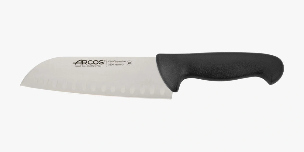 Coltello Santoku nero Serie 2900 180 mm