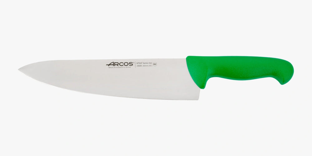 Coltello cucina colore verde Serie 2900 da 250 mm