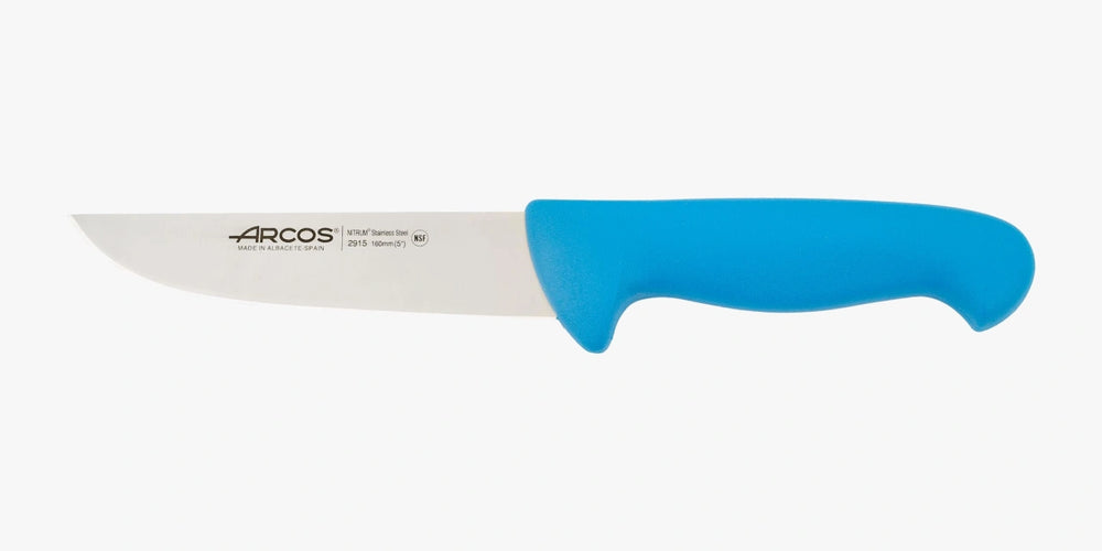 Cuchillo Carnicero color azul Serie 2900 160 mm