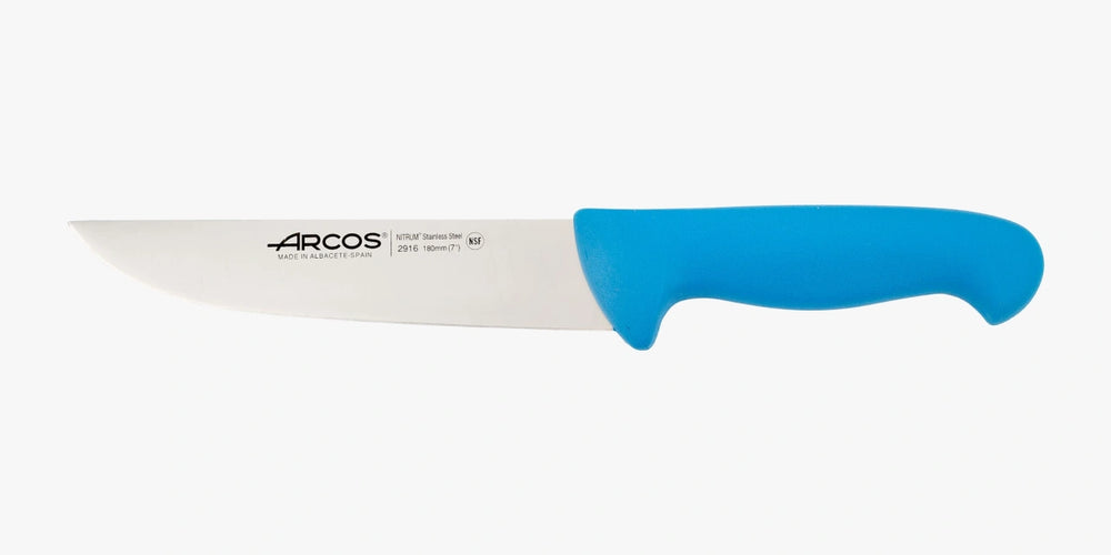 Cuchillo Carnicero color azul Serie 2900 180 mm