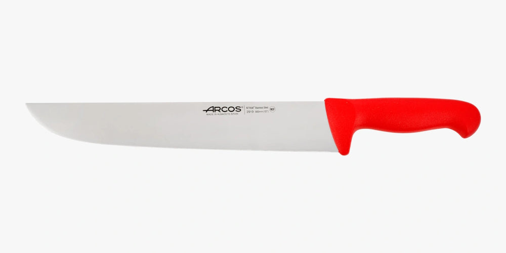Couteau de boucher rouge 2900 300 mm