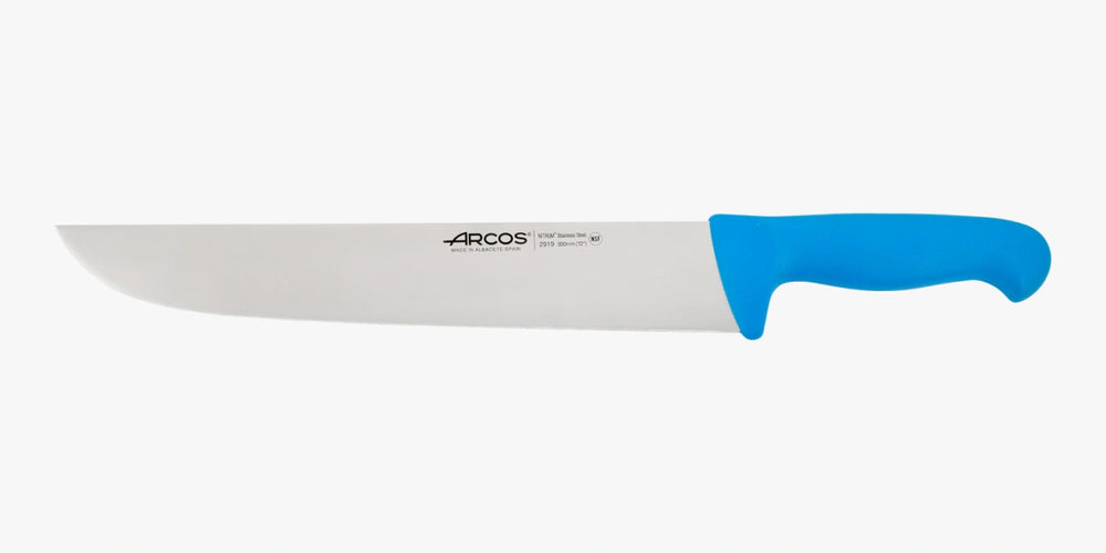 Cuchillo Carnicero color azul Serie 2900 300 mm