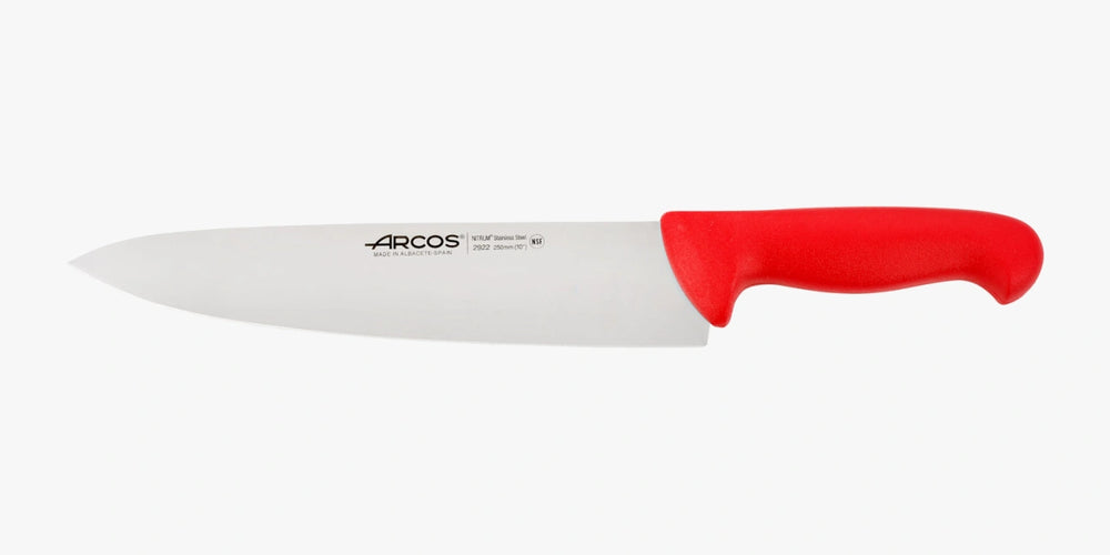 Kochmesser in Rot Serie 2900 250 mm