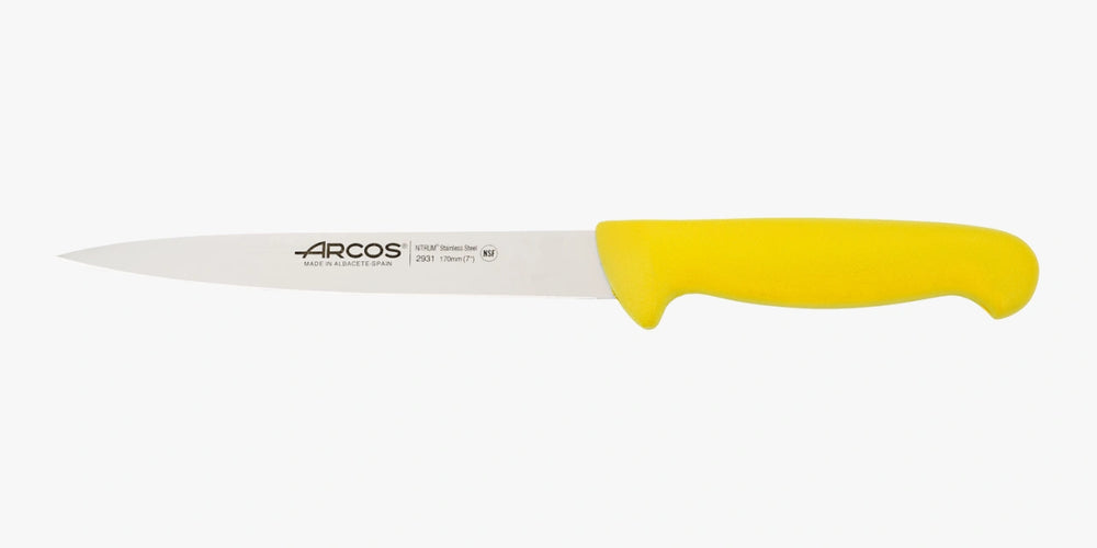 Cuchillo Lenguado color amarillo Serie 2900 170 mm