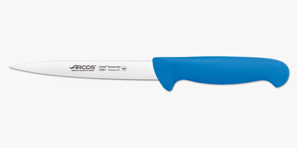 Fischfiliermesser Serie 2900 170 mm in Blau