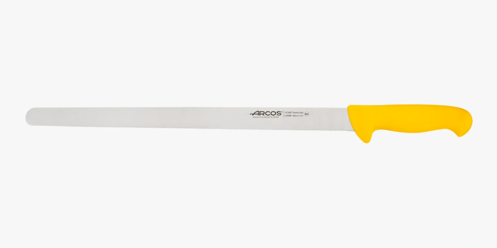 Cuchillo Fiambre color amarillo Serie 2900 400 mm