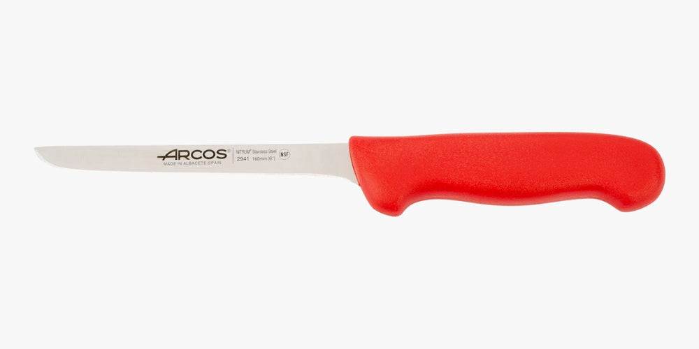 Cuchillo Deshuesador color rojo Serie 2900 160 mm