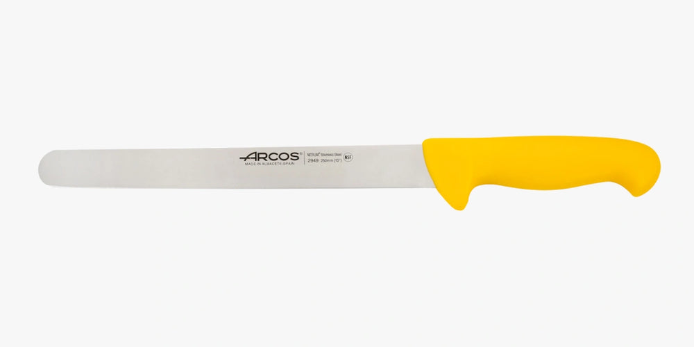 Coltello per affettare colore giallo Serie 2900 250 mm