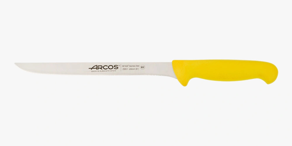 Faca de filetar amarela Série 2900 200 mm