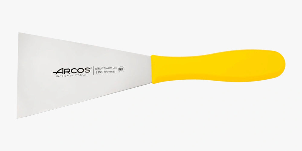 Spatule acier inox 2900 jaune 125x90 mm