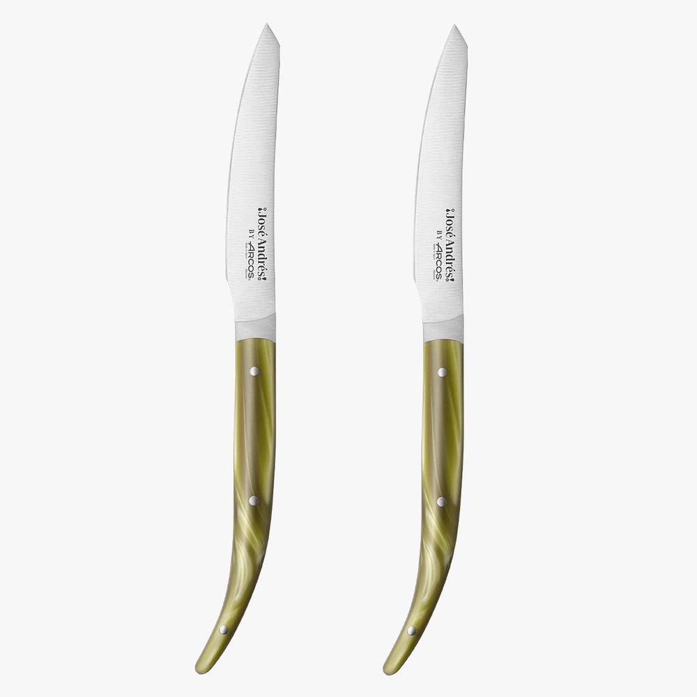 Juego 2 Pzas. Cuchillo mesa verde José Andrés