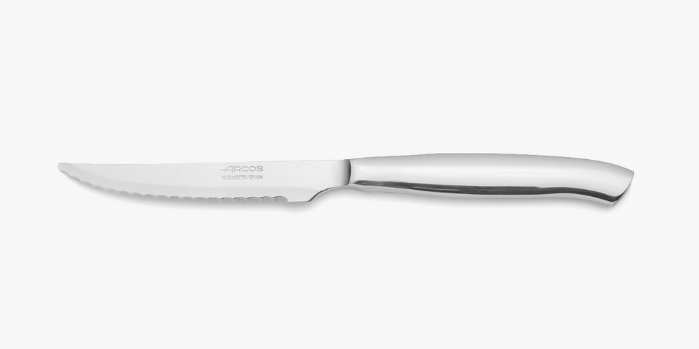 Couteau à steak Inox lame crantée Steelforce 110 mm