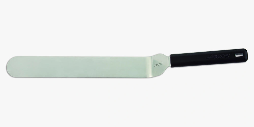Spatula with black handle 220 mm x 35 mm