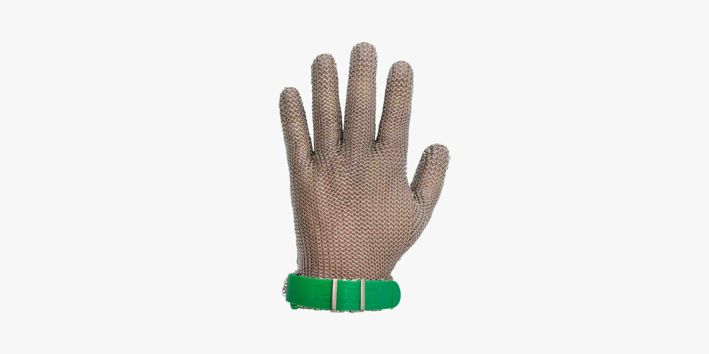 Kettenhandschuh Aus Edelstahl Grün Grösse 1-xs