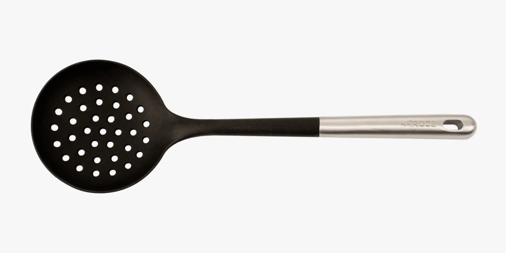Escumadeira de Aço Inoxidável e Silicone