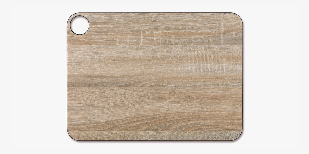 Tabla de corte marrón con colgador 377 x 277 mm