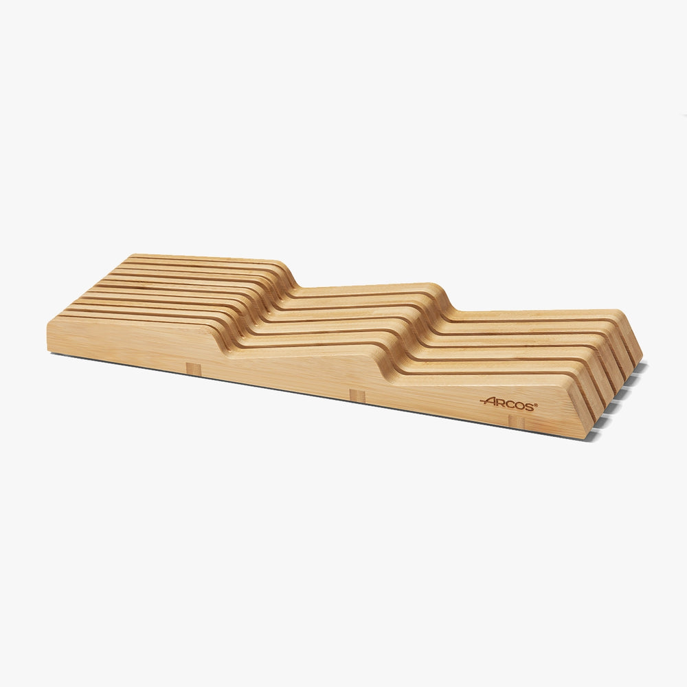 Taco de bambu para o interior da gaveta, medidas de 39 x 432 x 139 mm