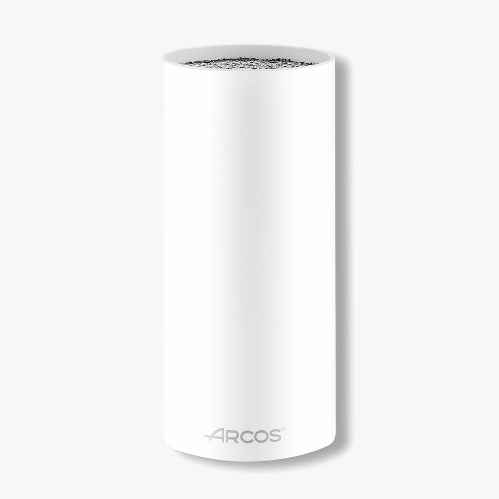 Porta coltelli rotondo, colore bianco, 110 x 225 mm