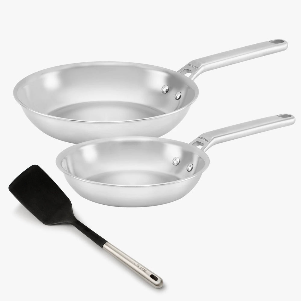 Samoa Inox Pfannenset (20 und 24 cm) + Spatel