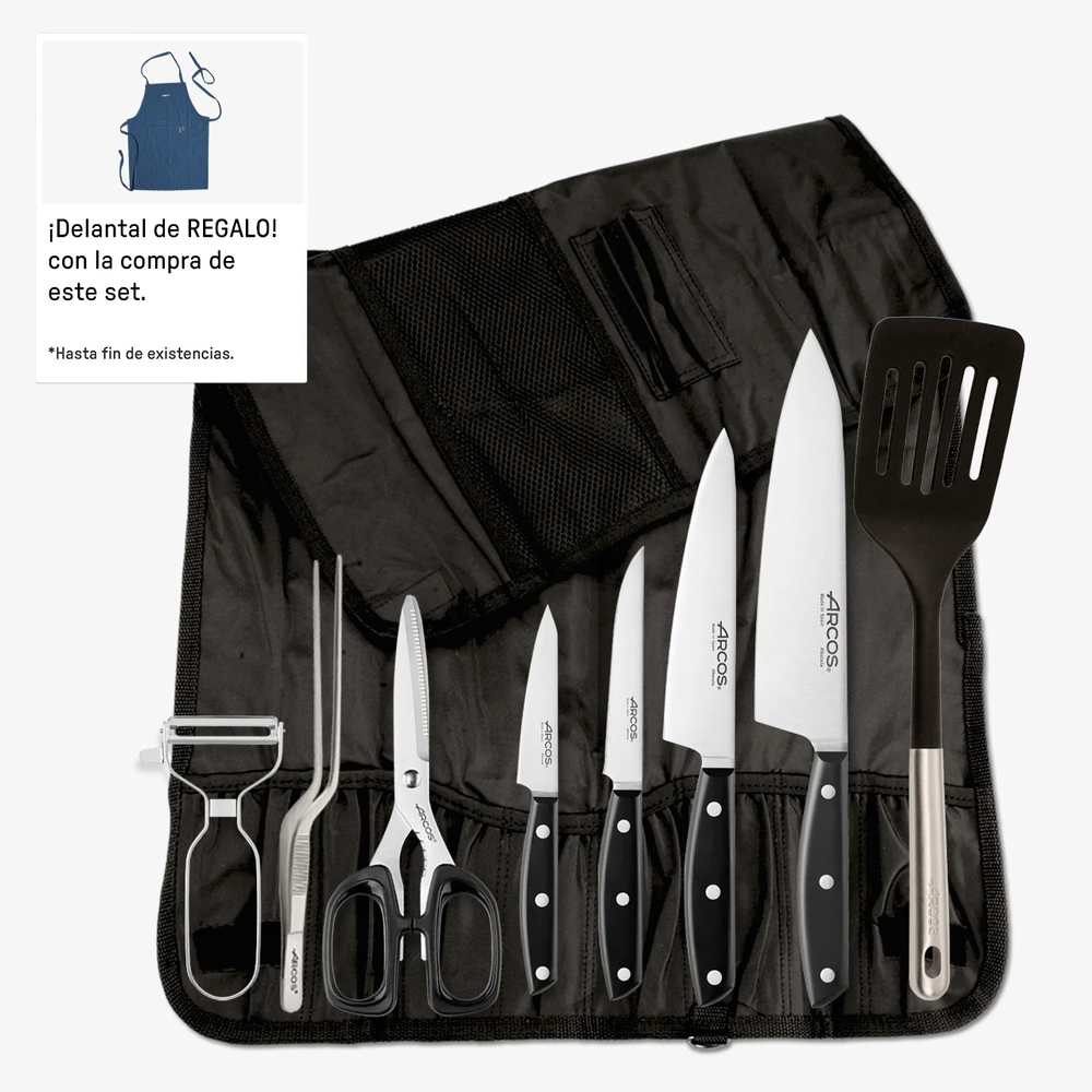 Set hostelería serie Ibiza + delantal gratis