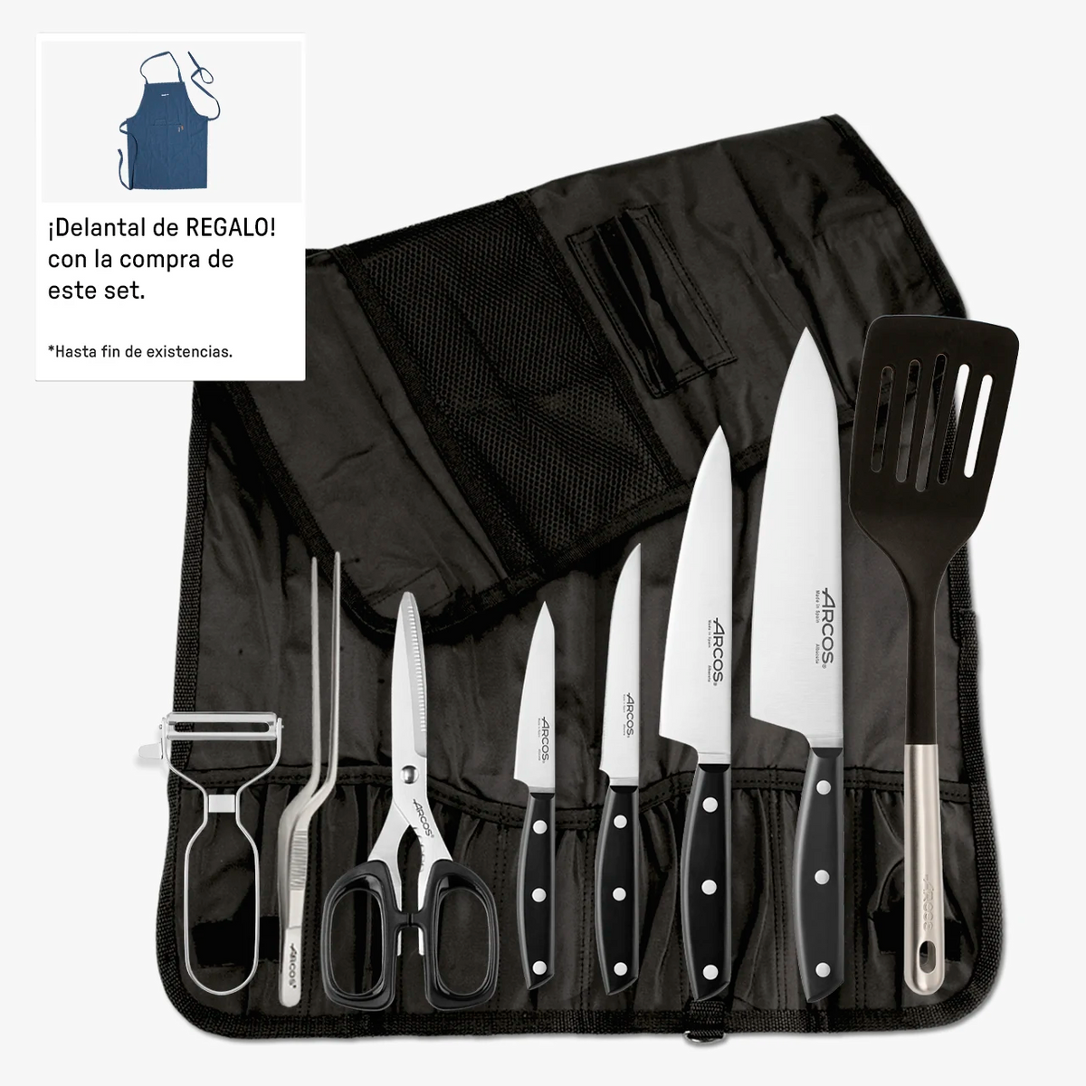 Set hostelería serie Ibiza + delantal gratis