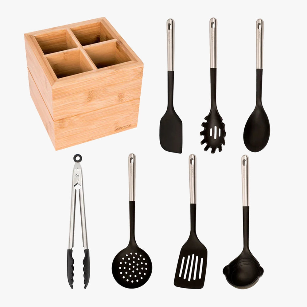 Conjunto Completo de Utensílios de Cozinha + Suporte